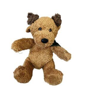 Galerie Reindeer bear plush green  scarf 7 in  brown stuffed animal